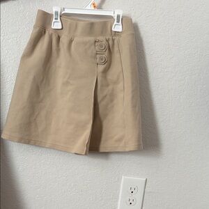 Cat & Jack Beige Women's Skort with Button Detail